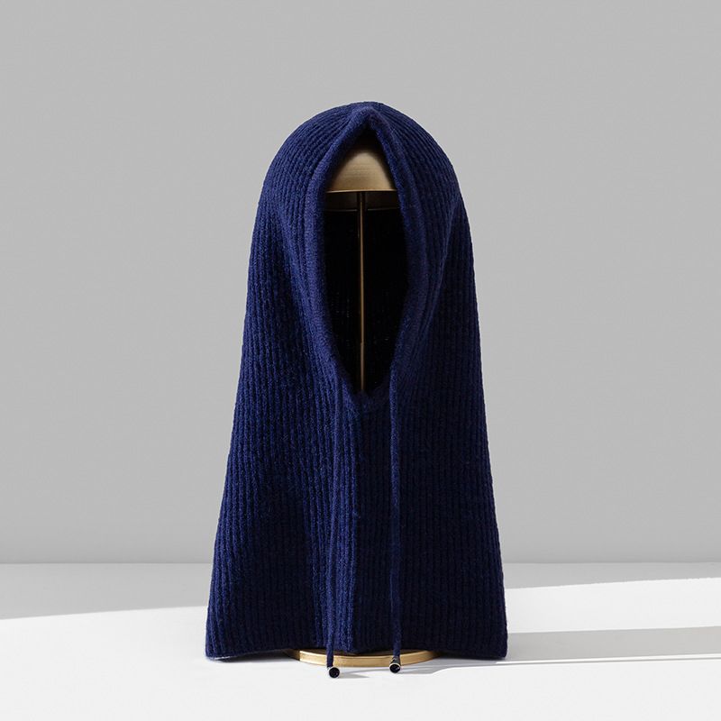 New Autumn And Winter Balaclava Hat Scarf Hood One-piece Men's And Women's Hat Warm Wool Pullover Knitted Hat_voghion.com