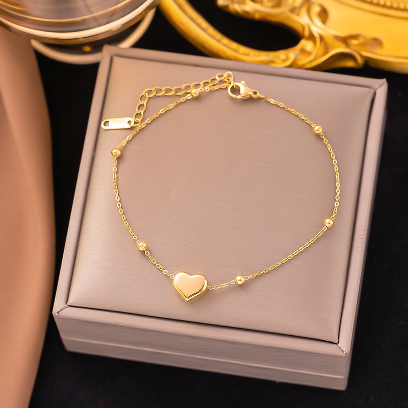 Bracciale in acciaio inossidabile per donna con temperamento dolce e fresco, nuovo stile che non sbiadisce, alla moda e di nicchia_voghion.com