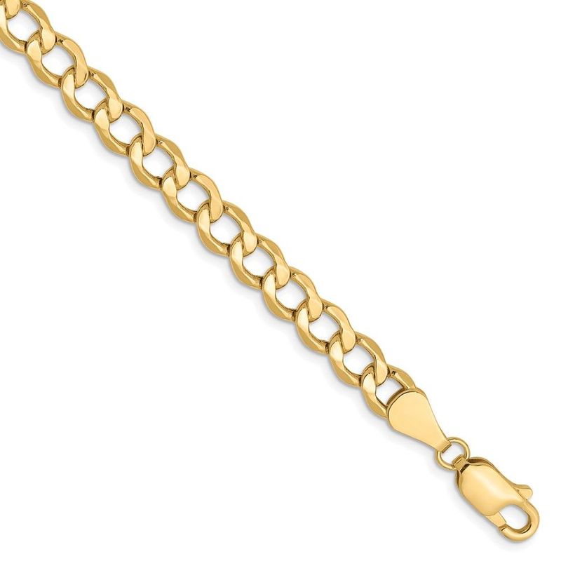 10K 5.25mm Semi-Solid Curb Chain_voghion.com