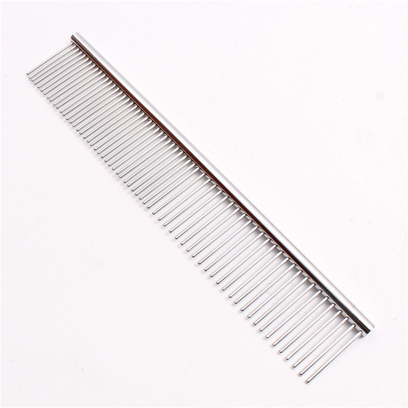 Lemmikloomade roostevabast terasest karvakarvadest suur koerasõlm alumiiniumist kamm ilu- ja puhastustooted_voghion.com