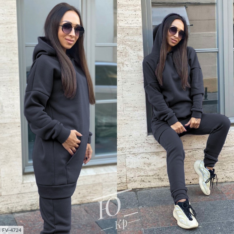 Abbigliamento femminile in autunno e inverno nuova felpa con cappuccio in quattro pezzi a due pezzi_voghion.com