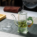 Brewing Glass Teapot Kung Fu Pu'er Filter Water Separation Red Double Ear Cup Set Household Single Brew Tea Maker_voghion.com