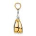 14K & Rhodium 3-D And Enameled Opens Handbag Charm_voghion.com