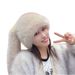 Peluche con orecchie extra lunghe da donna, stile coreano, stile cross-border, stile celebrità, in visone e velluto, per esterni_voghion.com