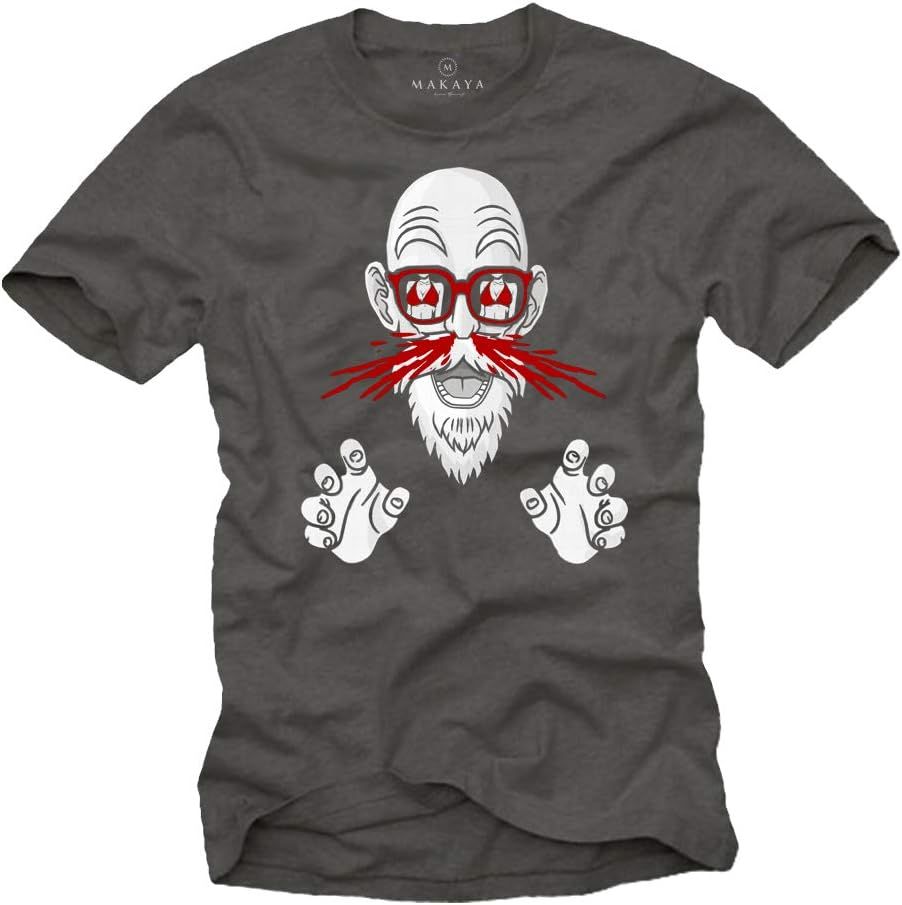 Maglietta Muten Roshi con design Son Goku che sanguina dal naso_voghion.com