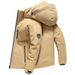 Giacca da uomo invernale in piumino d'anatra bianca corta con cappuccio di alta qualità, capospalla alla moda_voghion.com