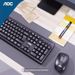 AOC Km402 Kabelloses Tastatur- und Maus-Set, Computer, Notebook, spritzwassergeschütztes Design, Business, Büro, für Zuhause_voghion.com