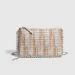Designer Woven Beaded Small Square Fashion Single Shoulder Crossbody Chain Versatile Zipper Women's Bag_voghion.com