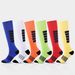 Kompressionsstrümpfe bunt gestreift lange Kompressionsstrümpfe Fitness Sport Lauf- und Radsocken_voghion.com