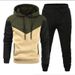 Neue heißverkaufte Herren-Sweatshirt-Jugendmode Casual Sports Patchwork Color-Block Slim Fit Jacke_voghion.com