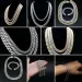 Tester di passaggio del diamante placcato oro argento Hip Hop Iced Out Moissanite Collana spessa da donna Miami Cuban Link Chain da uomo_voghion.com