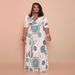 21116 Summer New Print Loose Length Women's Plus size Dresses_voghion.com