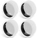 VEVOR 4 PCs 6.5'' Bluetooth In Ceiling Speakers, 150W, Flush Mount Ceiling & In-Wall Speaker System With 8ΩImpedance 89dB Sensitivity, For Home_voghion.com