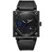 Men's Stylish Square Leather Strap Quartz Watch With Date And Week Display - Japanese PC32 Movement, Mineral Crystal, Stainless Steel Buckle_voghion.com