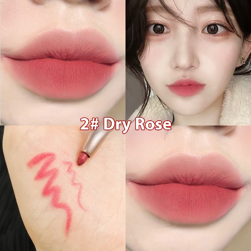 Automatic Rotation Lipliner Lipstick Pen Waterproof Durable Matte Female Hook Line Lipstick Makeup_voghion.com