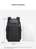 wiersoon For Men Waterproof Backpack Large Capacity Business Multifunctional Password Anti-theft Laptop Bag 250728_voghion.com