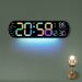 Creative New Wall Multifunctional Living Room Large Screen LED Digital Alarm Clock Timer_voghion.com