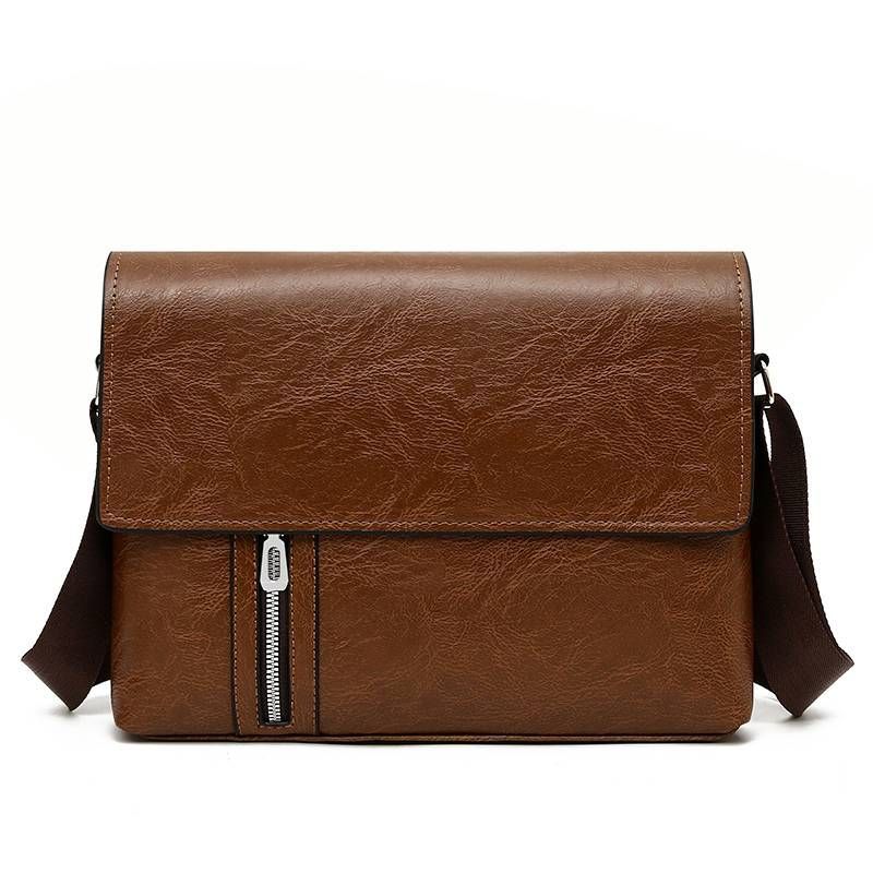 2024 Neue Herrentasche High-End-Mode Einfarbig Minimalistische Schulter Crossbody Hand-Trage-Aktentasche_voghion.com