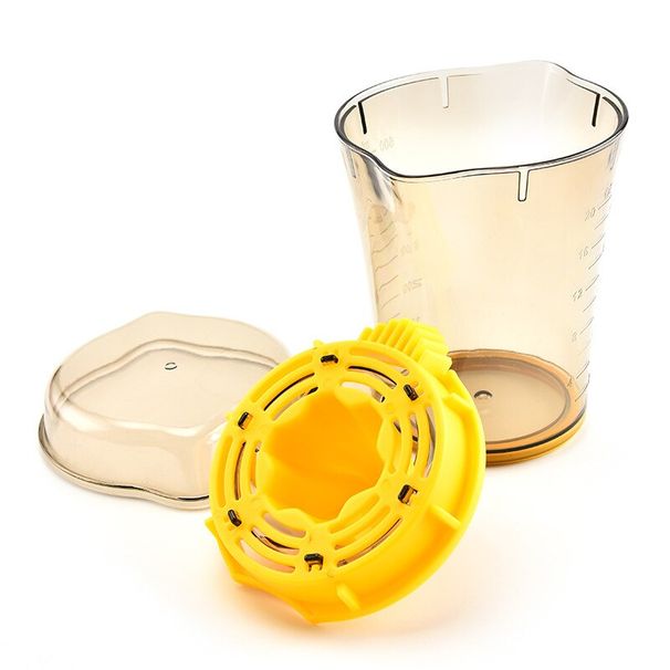 Wyciskarka ręczna z miarką, prasa do owoców, prosty kubek do soku pomarańczowego i cytrynowego_voghion.com