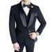 Elegantes Smoking-Set für Herren – Slim Fit, schwarzer Smoking für die Hochzeit des Bräutigams mit Schalkragen für Trauzeugen und formelle Anlässe_voghion.com