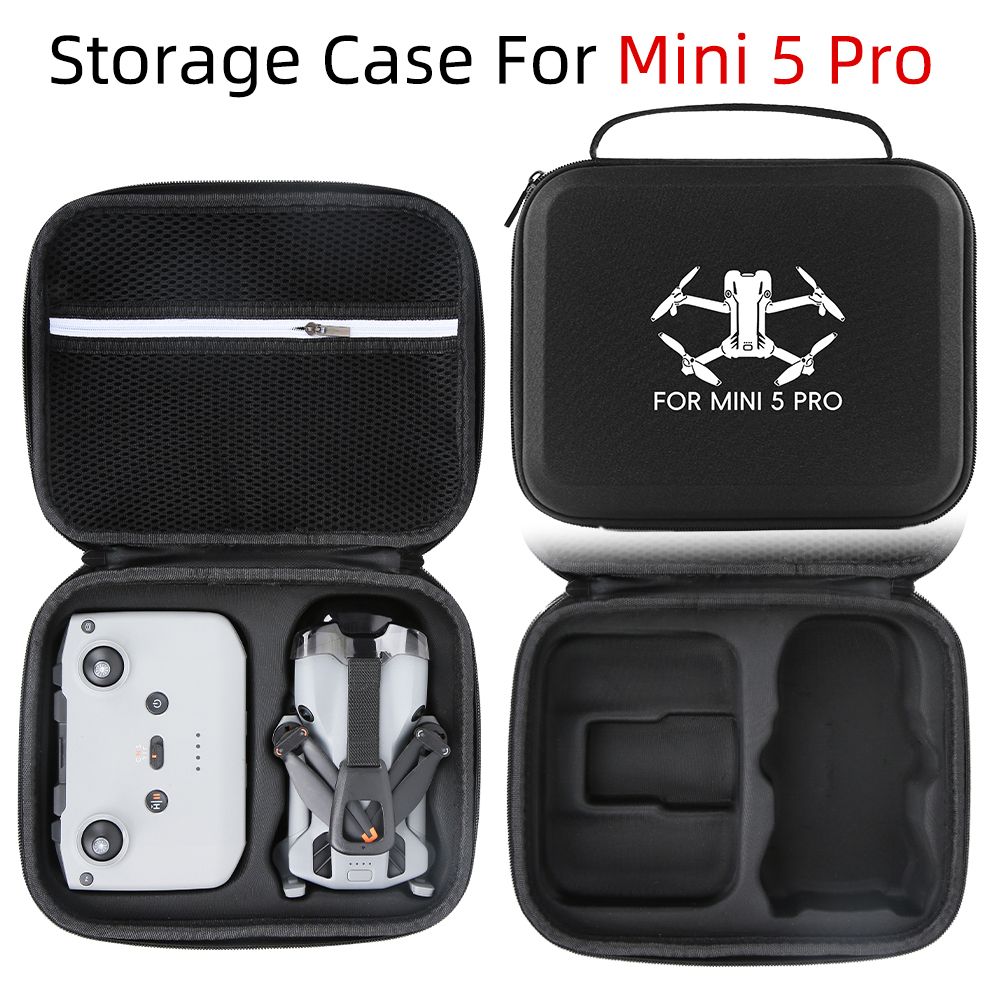 Tragbare Tragetasche Mini 5 Pro Schutzhülle Harte EVA-Box Handtasche für DJI RC N3 Fernbedienung Batterie Drone Zubehör_voghion.com