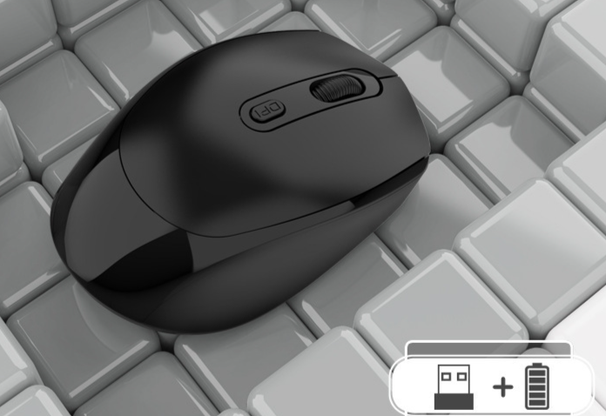 Silent Wireless Rechargeable Dual-Mode Bluetooth Mouse Gift Computer Office Macron Multiple Colors Available_voghion.com