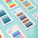Yueda 40 Color Morandi Index Sticker Translucent Label Fluorescent Indication Post-it Notes Student Supplies Transparent Sticker_voghion.com