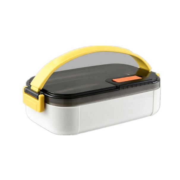Nuovo contenitore per il pranzo in acciaio inossidabile multistrato isolato, contenitore per il pranzo al microonde con manico in silicone, contenitore per alimenti a prova di perdite per bambini_voghion.com