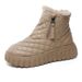 2023 New Thick Sole Elevated Snow Cotton Short Boots Warm Cotton Shoes_voghion.com