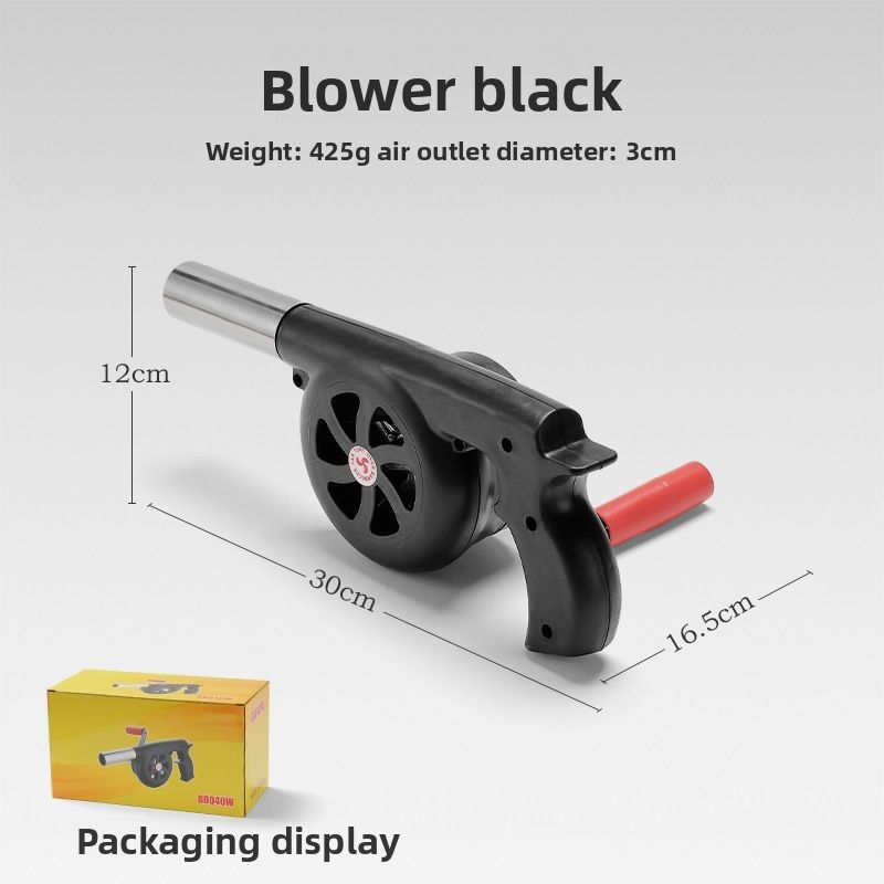 Hand Crank Air Blower Handheld Charcoal Small Special For Camping And Outdoor Cooking Fire Starter Tool_voghion.com