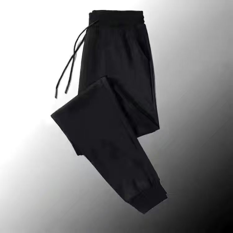 Locker geschnittene Jogginghose aus Waffelstrick für Herren mit Kordelzug in der Taille, bequeme, lässige Jogginghose mit geradem Bein in Volltonfarben (mehrere Farben erhältlich)_voghion.com