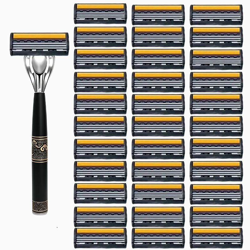 3-Layer Blade Shaver For Men Face Beard Razor Head Manual Three-Layer_voghion.com
