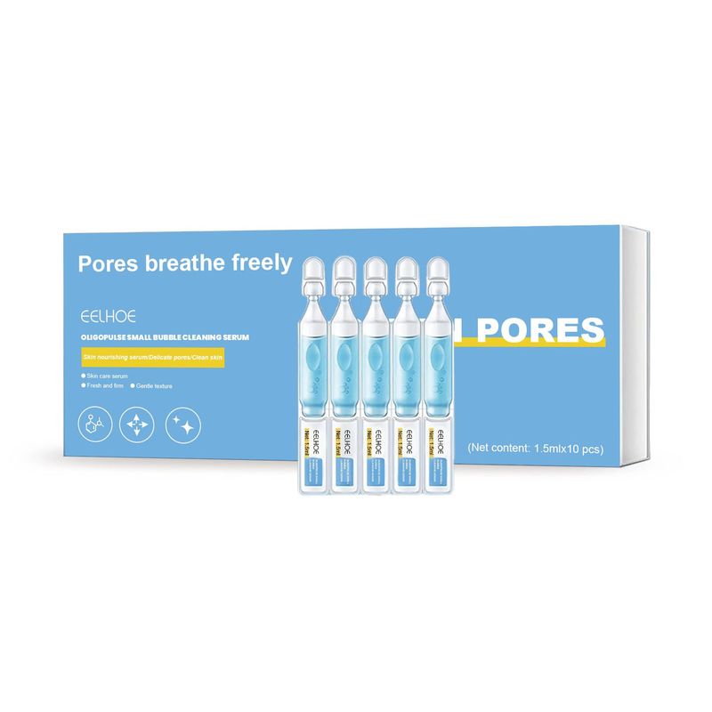 Loțiunea de curățare cu bule mici EELHOE Oligopeptide poate curăța pielea în profunzime, îndepărta punctele negre, acneea și tonifia._voghion.com