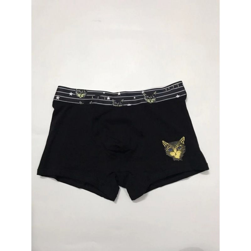 Cat Head Fashion Brand Men's Pure Cotton Underwear Flat Corner Pants_voghion.com