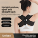 Corrector de postura unisex: hombros abiertos y espalda recta, mejora el temperamento, moldea la espalda y brinda soporte a la cintura para una mejor postura._voghion.com