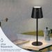 Glitzerlife Tischlampe Schwarz 2er Nachttischlampe Kabellos - Led 2600mhA Aussentischleuchte Aufladbar Touch Dimmbar Akkulampe Batterie Nachttischleuchte_voghion.com