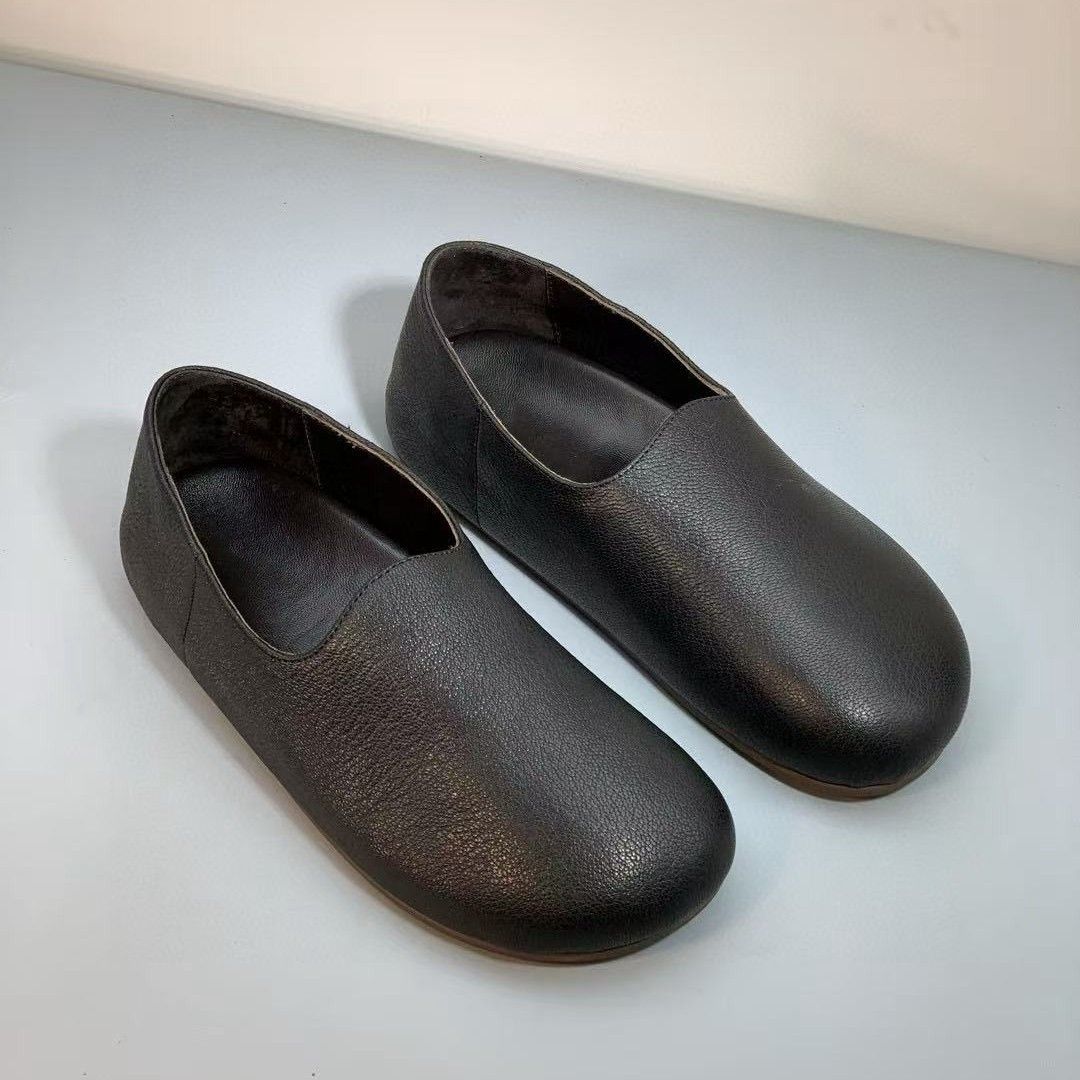 2025 New Women's Loafers Thick Row Style Comfortable Soft Sole Casual Versatile Slip-On Chunky Shoes_voghion.com