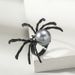 Gothic artificial pearl spider ring_voghion.com