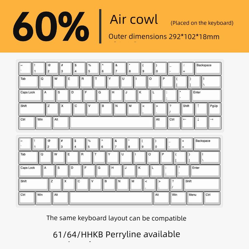 Teclado acrílico integrado con protección contra el polvo y curvatura en caliente, transparente y antihuellas._voghion.com