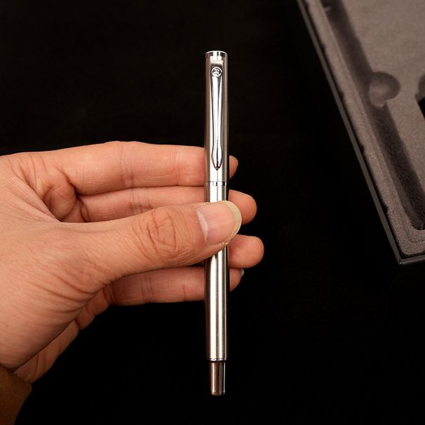 Füllfederhalter, einfacher harter Stift, Kalligraphie, Kalligraphie für Erwachsene, dunkle Spitze, gebogene Spitze, Metall-Füllfederhalter, Geschenkbox-Set_voghion.com