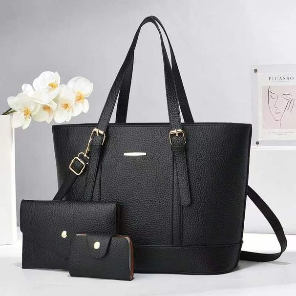 New three piece bucket bag macaron patchwork handbag high value cross border versatile shoulder bag trendy messenger bag_voghion.com