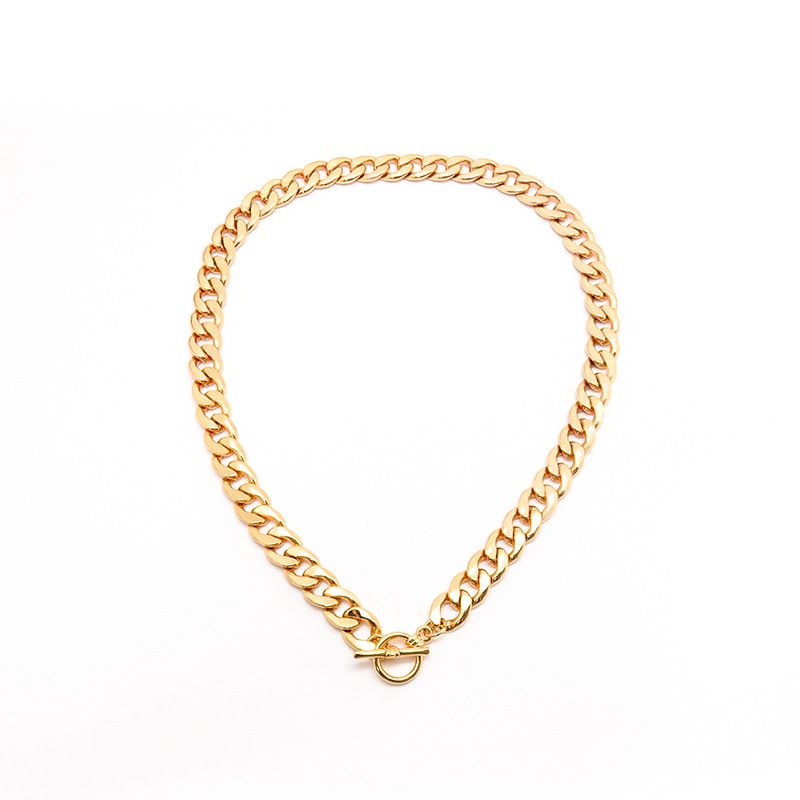 Collana da uomo cubana, stile hip-hop, girocollo, trendy, punk, catena spessa, gioiello di moda._voghion.com