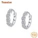 Tancise Silver Zircon Boucles d'oreilles Boucles d'oreilles pendantes pour femmes Cadeaux de fête de mariage_voghion.com