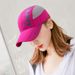XinWq Summer Letter Print Extended Brim Adjustable Baseball Men Women Sports Running Sunscreen Visor Mesh Patcowork Sun_voghion.com