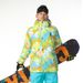 001 001 Herren Skijacke mit Blumenmuster, Snowboardjacke, Winterjacke, winddicht, wasserdicht, gefüttert, warm, für Outdoor-Aktivitäten, Reisen und grenzüberschreitende Schneetouren_voghion.com