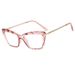 Women's Eyewear Frames New Crystal Multi Faceted Cat Eye Flat Mirror Retro Fashion Black Frame Can Be Matched With Myopia Glasses_voghion.com