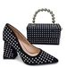 Women Shoe Bag Set Shoe And Set Combination Women S Pointed Toe Back Bag High Heels Irregular Heel Matching Handbag Square Box_voghion.com