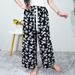 Källfabrik 45 sommar bomull siden pyjamasbyxor nio vida ben byxor kvinnor tunna plusstorlek lösa luftkonditioneringsbyxor strandbyxor_voghion.com