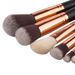 Bærbart 8 stk Pink Rose Gold Makeup Børste Sæt Beauty Makeup Tool_voghion.com
