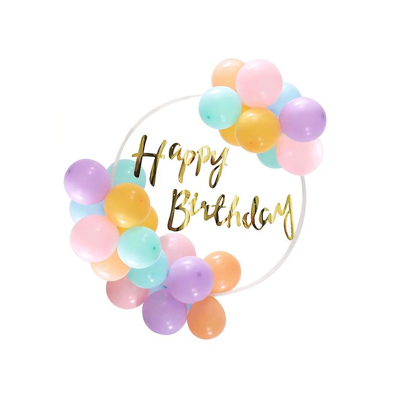 Pastel Balloons For Birthday Decorations Set Of 150 Pcs, Balloon Decoration For Birthday Happy Birthday Decoration Set For Girl Rainbow Theme Birthday Supplies Balloon Arch Kit 80cm*80cm_voghion.com